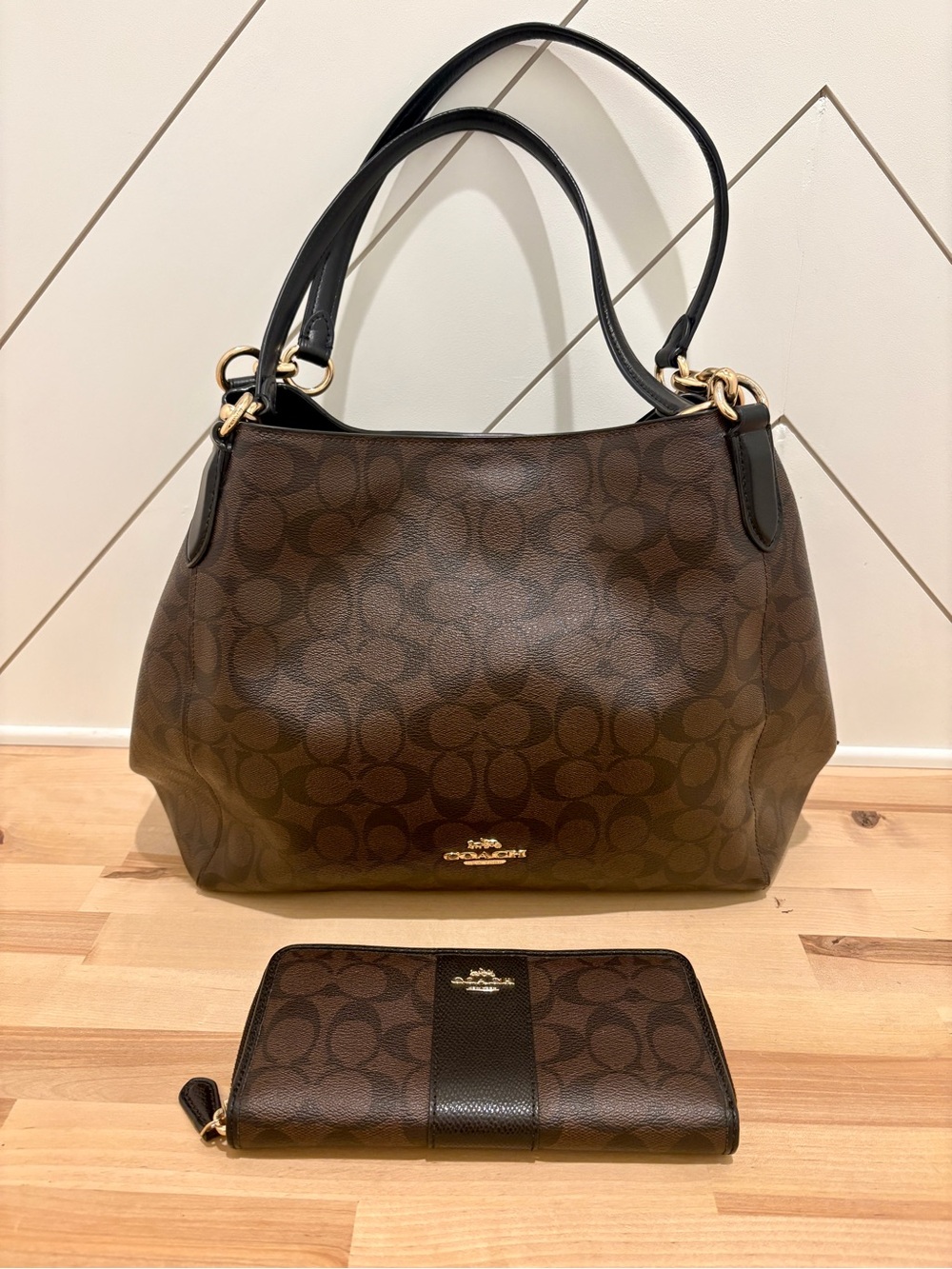 Coach Hallie Shoulder bag and matching wallet